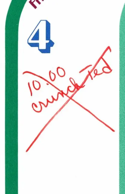 The calendar for January 4, in Marie’s handwriting