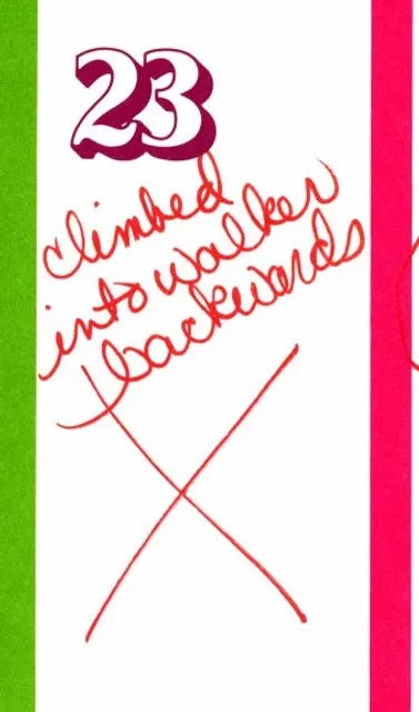 The calendar for December 23, in Marie’s handwriting