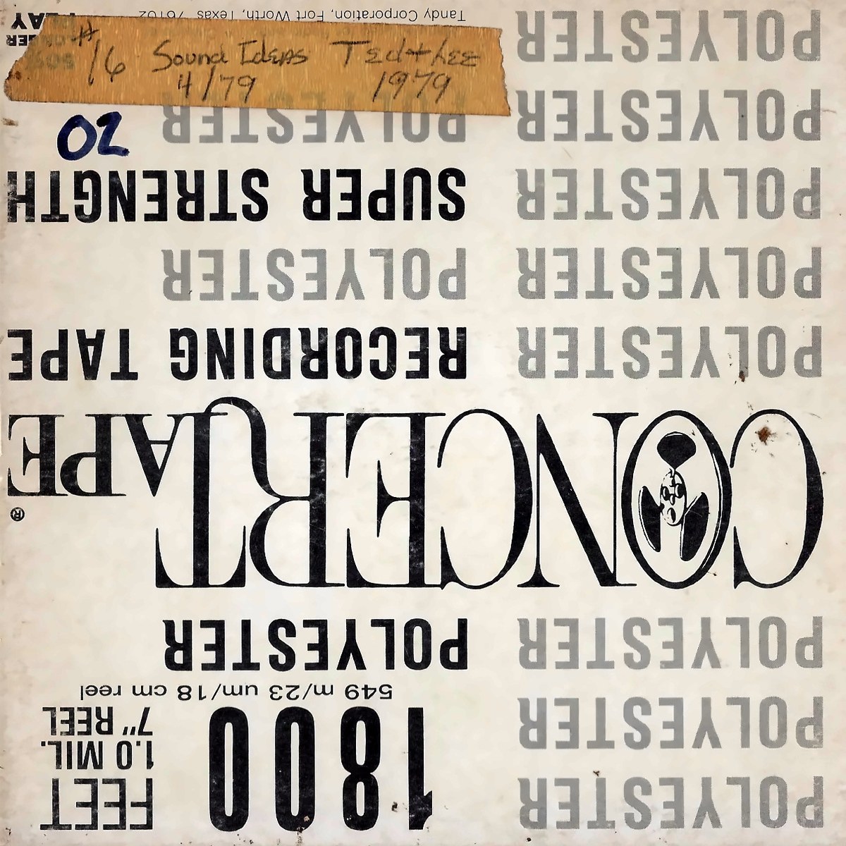 The box for reel 02, with its handwritten label