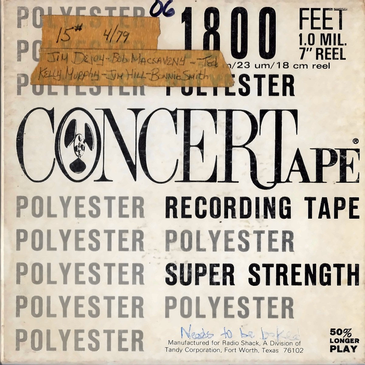 The box for reel 06, with its handwritten label